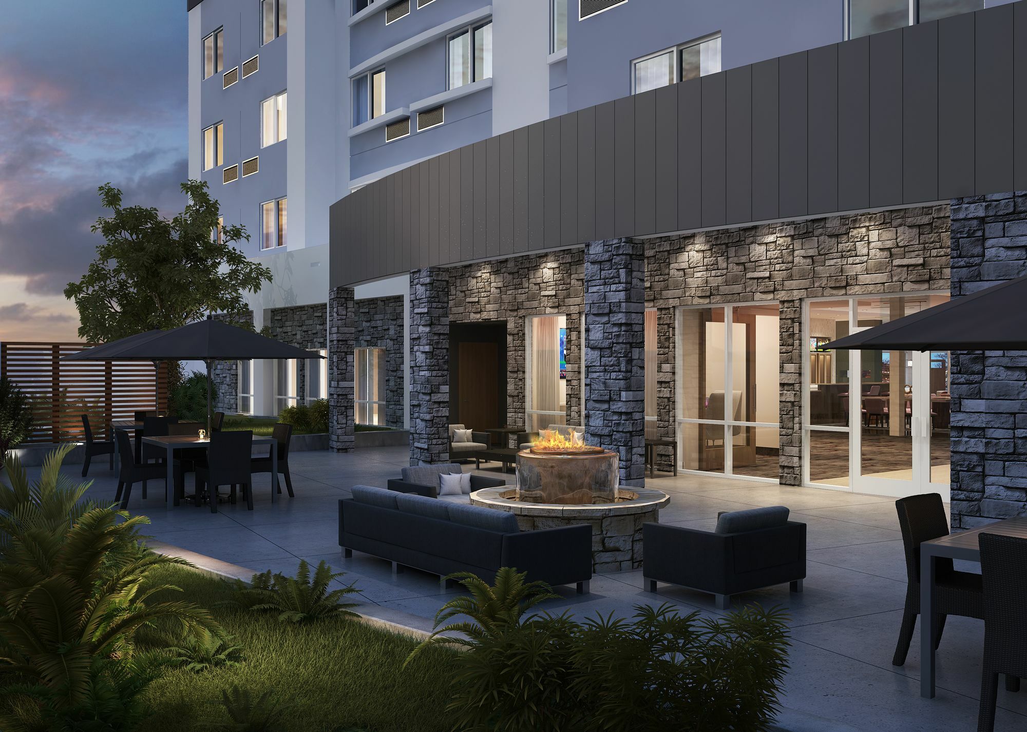 Courtyard By Marriott Houston Intercontinental Airport Hotel Buitenkant foto